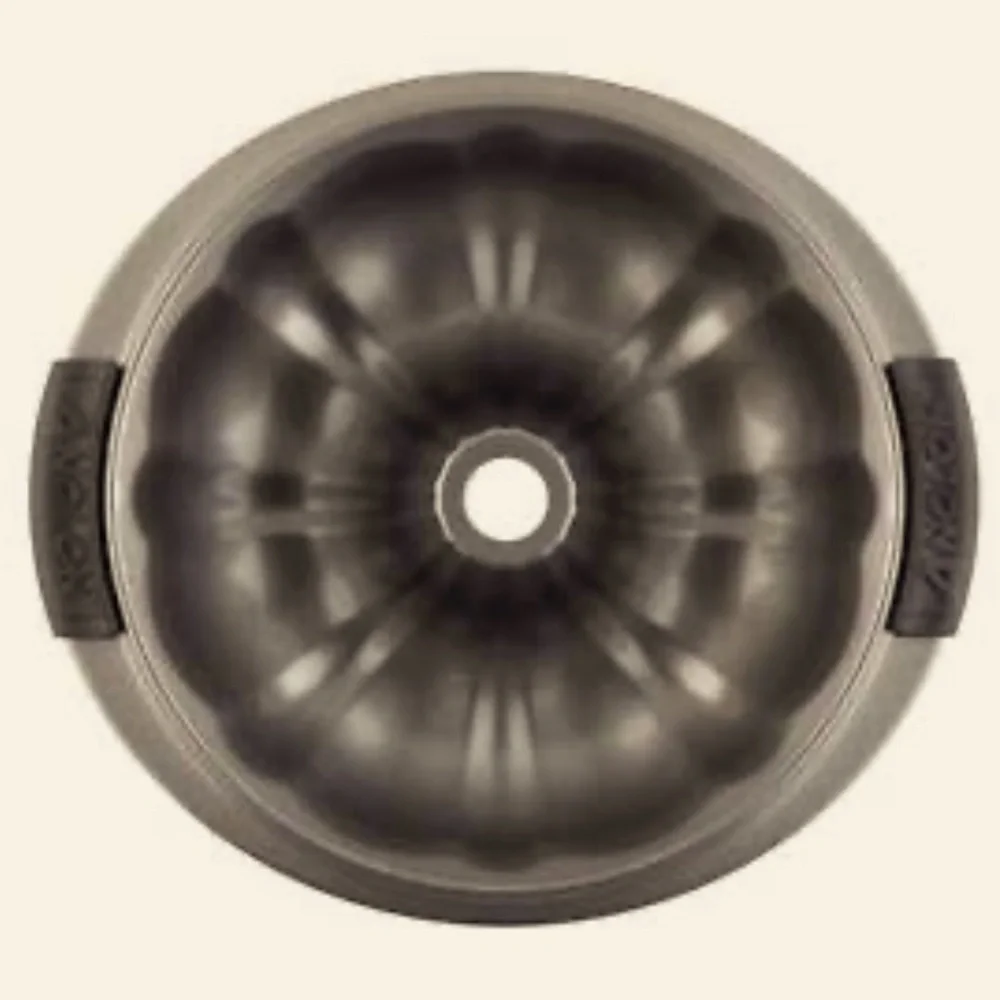 Anolon Advanced 9.5-Inch Nonstick Fluted Mold Bundt Baking Pan - Gray